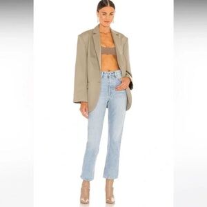 GRLFRND Karolina High Rise Straight Crop Jean Ventura Wash Size 25